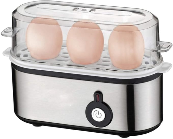 Zyrex® Eierkoker electrisch - Eierkoker - Eierkoker met timer - Zilver - 54cm x 37cm x 24cm
