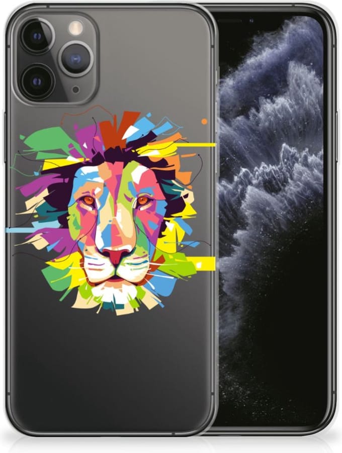 Apple iPhone 11 Pro Telefoonhoesje met Naam Lion Color