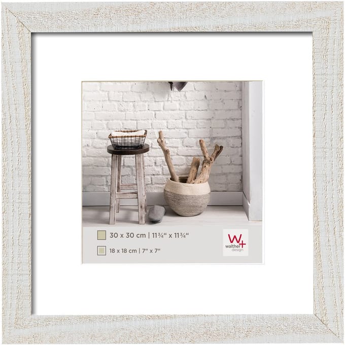 walther+ design HO330V Wissellijst Papierformaat: 30 x 30 cm Wit