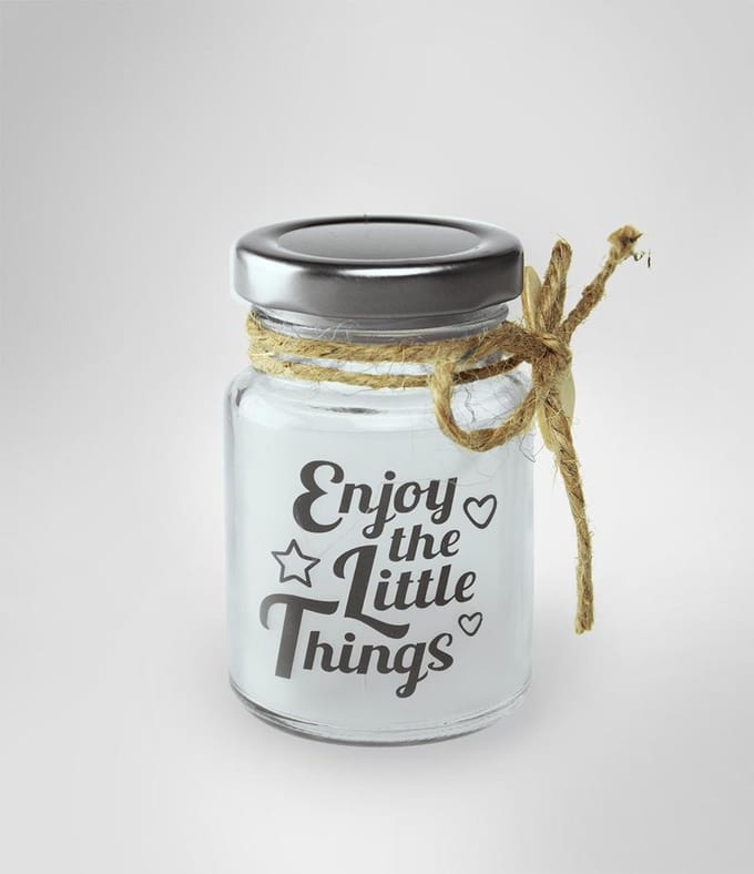 Paper Dreams Decoratielicht Enjoy Things 5 X 8,5 Cm Glas Wit