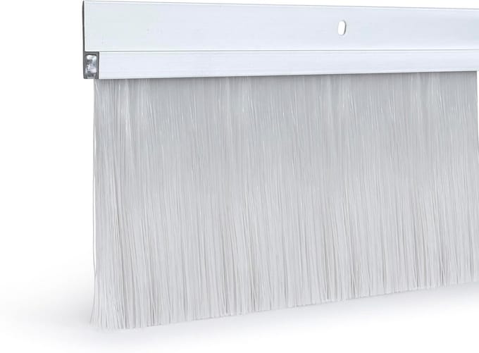 Deurborstel - Deurveger - Tochtwering - Duurzaam Aluminium - 91 cm - Zilver