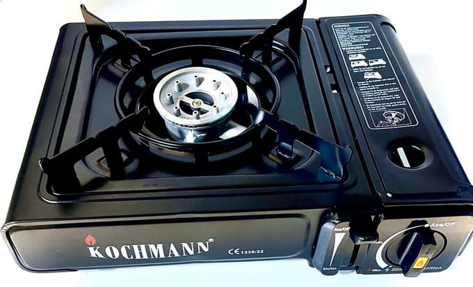 Kochmann Trasnportabler Gaskocher Camping - Draagbaar Gasvuur