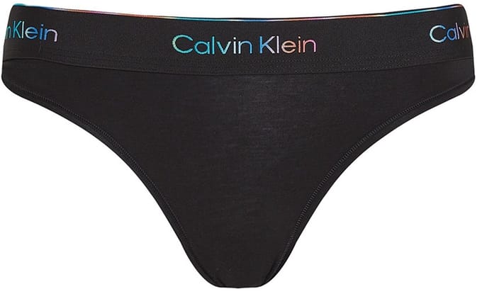 Calvin Klein dames icon slip pride zwart
