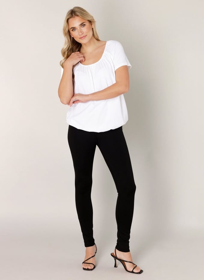 BASE LEVEL Yona Jersey Shirt - White - maat 36