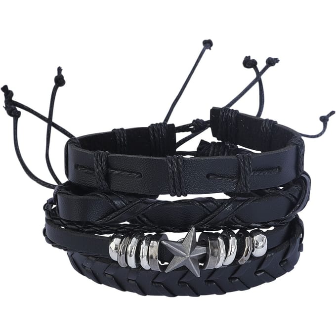 R.E.D. by EMP - Gothic Armband Set - Sternenmix - zwart