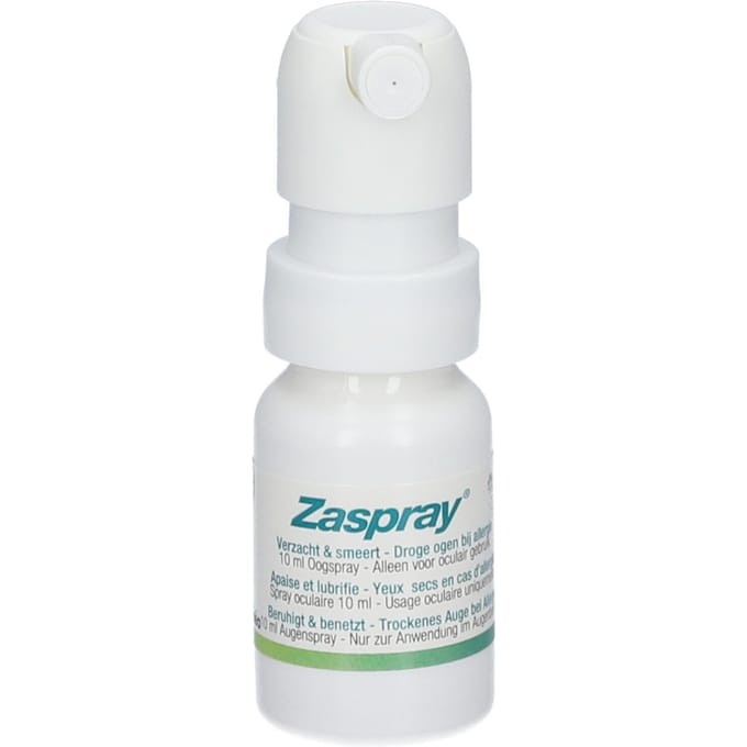 Zaspray - oogspray bij allergie (hooikoorts) - verlichting bij jeukende en droge ogen