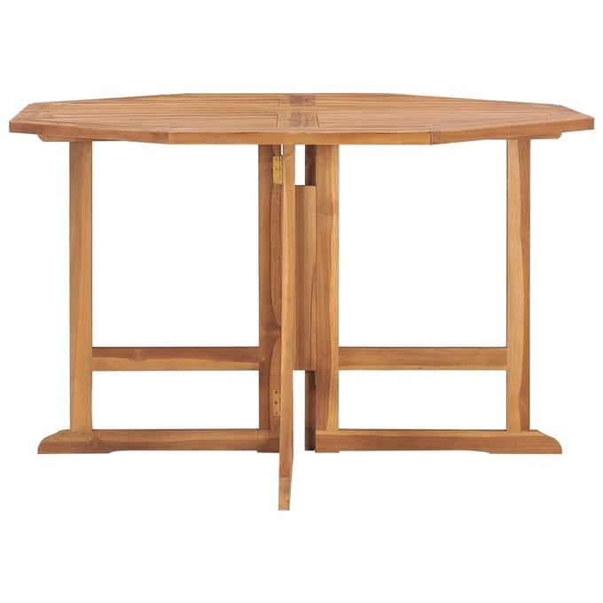 vidaXL - Tuintafel - inklapbaar - 110x110x75 - cm - massief - teakhout
