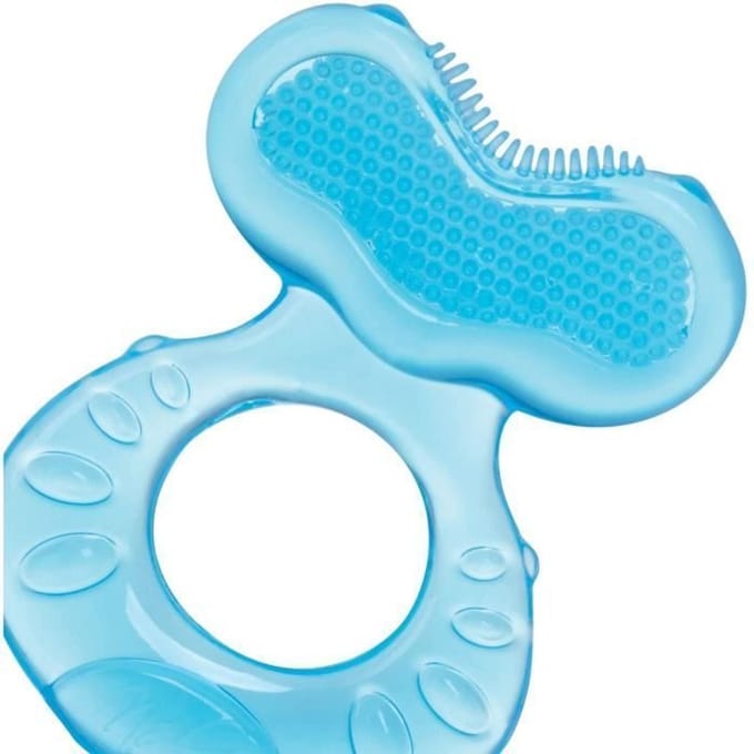 Bijtring NUBY - Teethe-eez - Siliconen - Vanaf 3 maanden - Blauw