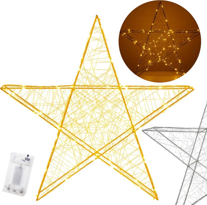 Springos Kerstster - 100 LED - Kerstdecoratie - Warm Wit