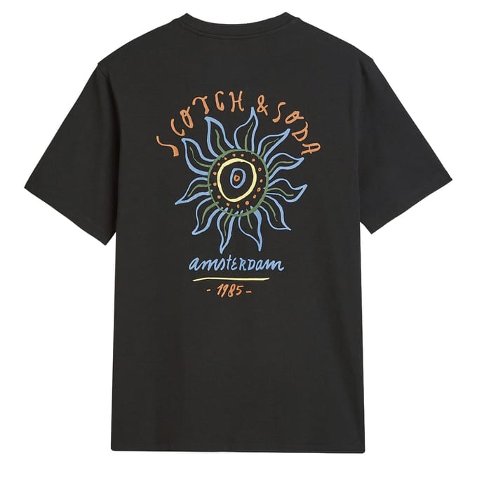 T-shirt met labelprints en ronde hals