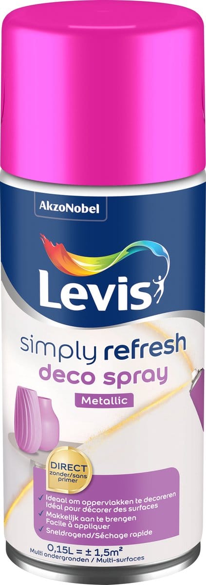 Levis - Simply Refresh Deco Spray Fluo - Pink - 0,15 L