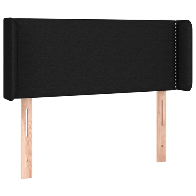 vidaXL - Hoofdbord - LED - 103x16x78/88 - cm - stof - zwart