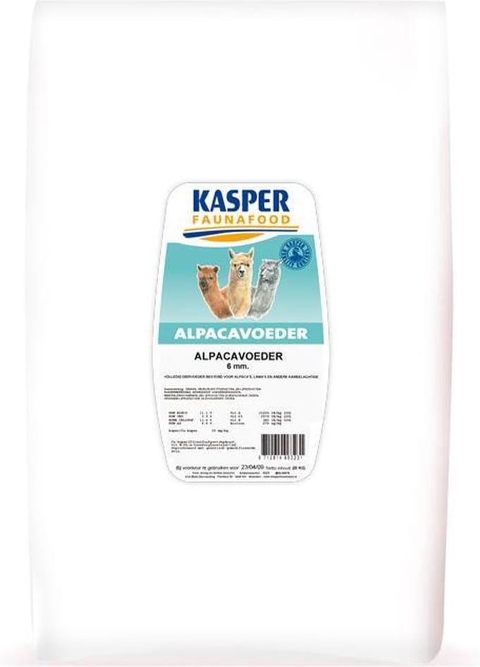 Kasper Faunafood Alpacavoeder - Erfdiervoer - 20 kg