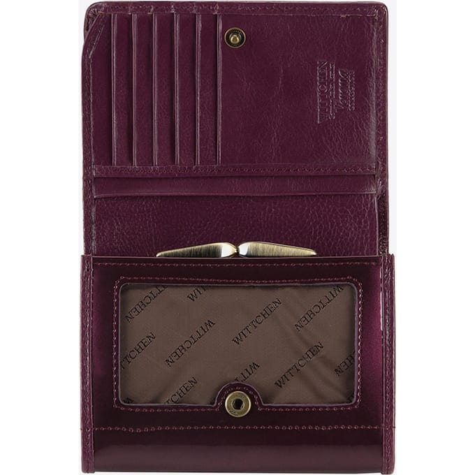 Wittchen Dames Middelpaarse Laklederen Portemonnee black