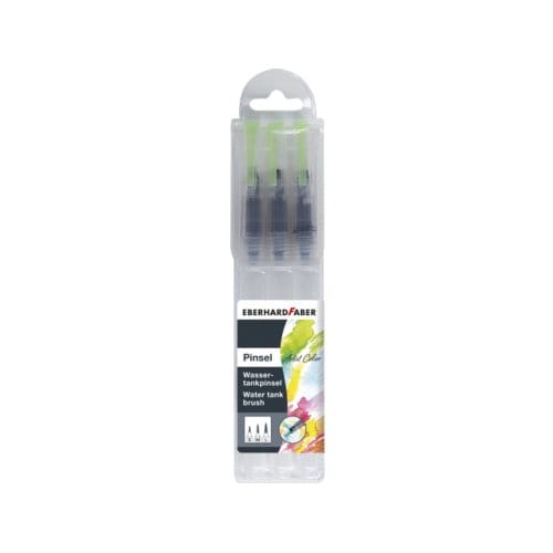 Eberhard Faber waterpenseel - 3 stuks - S, M, L - in plastic etui - EF-579925