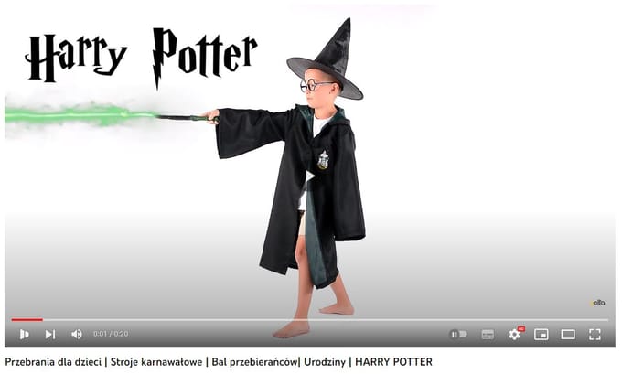 Conseé Kostuum - Harry Potter Thema - 134-140 - Inclusief Accessoires