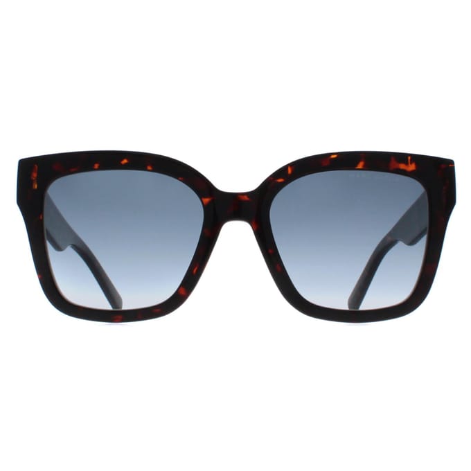 Marc Jacobs Vierkante Dames Shiny Donker Havana Blauwe Gradiënt MARC 658/S