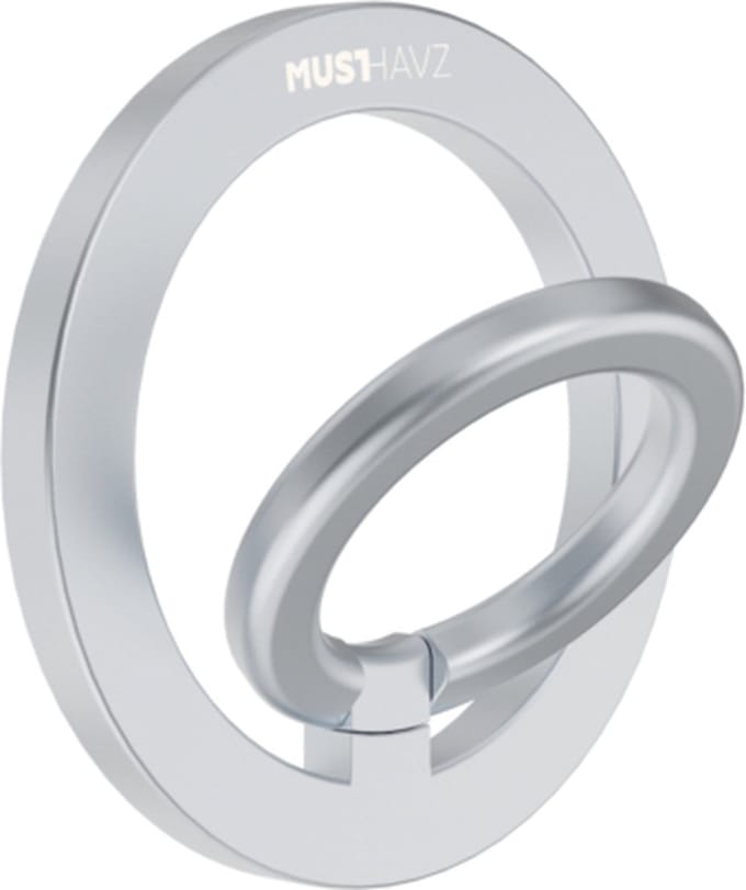Musthavz MagLoop Ring Stand MagSafe – Magnetische Telefoon Ringhouder & Standaard – Titanium Grey – Compatibel met MagSafe