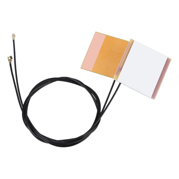 2 stuks Set IPEX 1 IPEX G1 Ingebouwde WiFi Antenne voor Notebook 2.4G 5G Stabiel Signaal 46cm beige