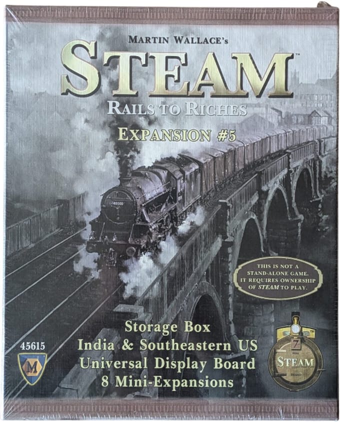 Steam: Map Expansion #5 – Bordspel Uitbreiding – India & Southeastern U.S.