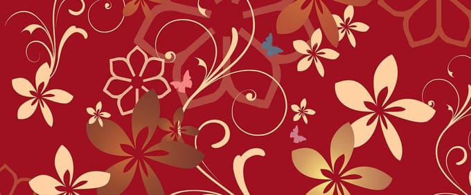 Fotobehang Flowers Abstract | PANORAMIC - 250cm x 104cm | 130g/m2 Vlies