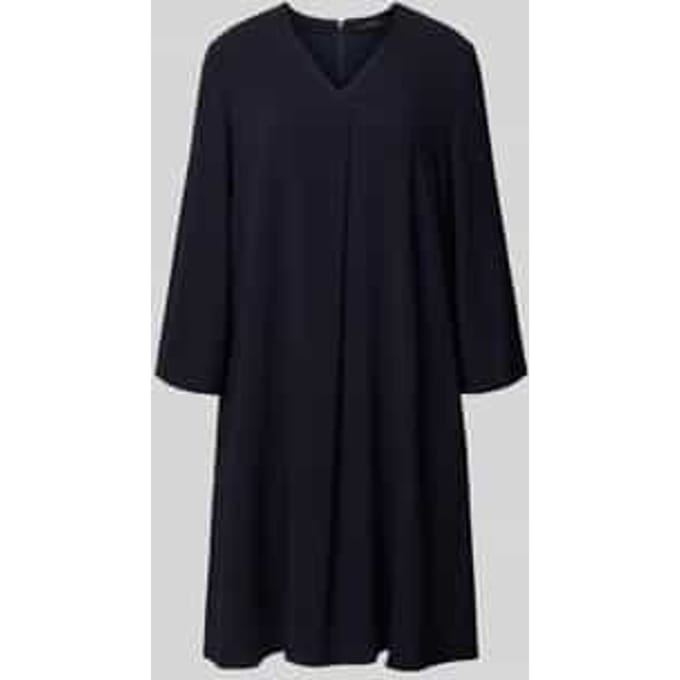 Knielange jurk met V-hals