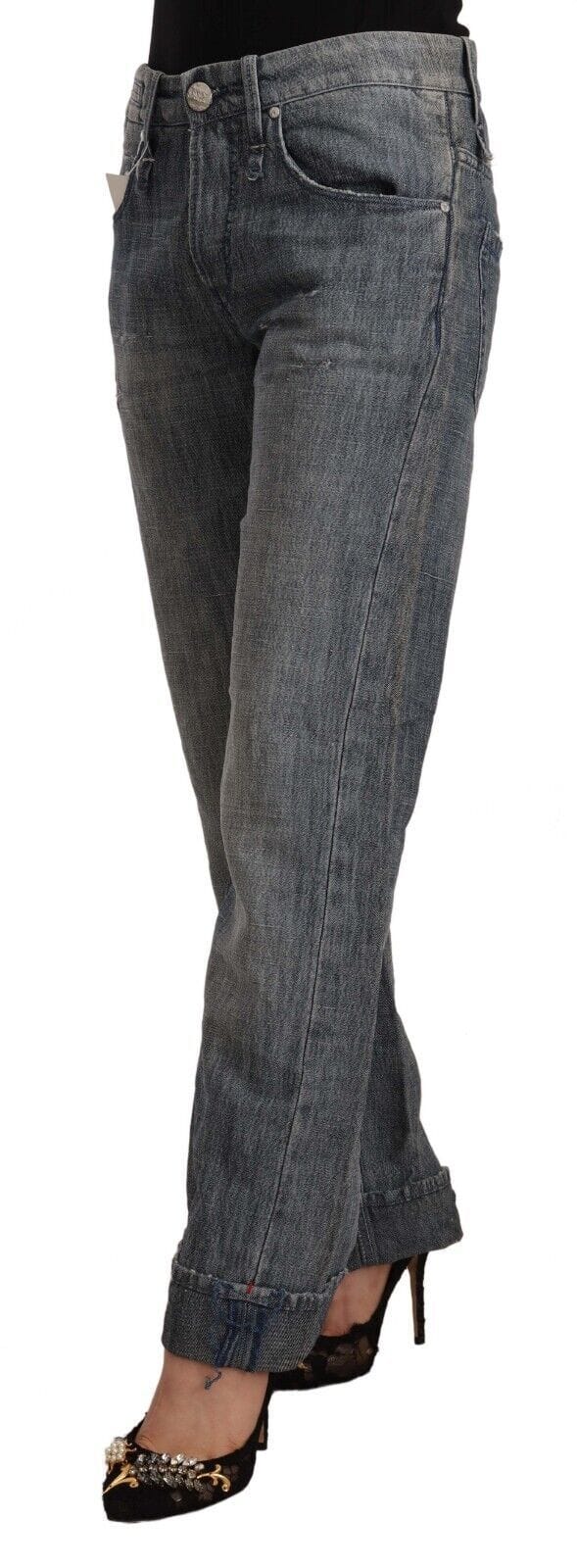 Boyfriend Jeans met Relaxed Fit en Opgerolde Zoom