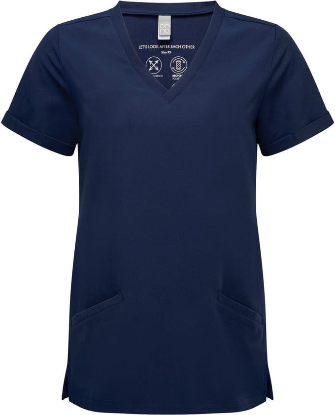 Schort/Tuniek/Werkblouse Dames S Onna Navy 42% Polyester, 33% , 19% Viscose, 6% Elasthan