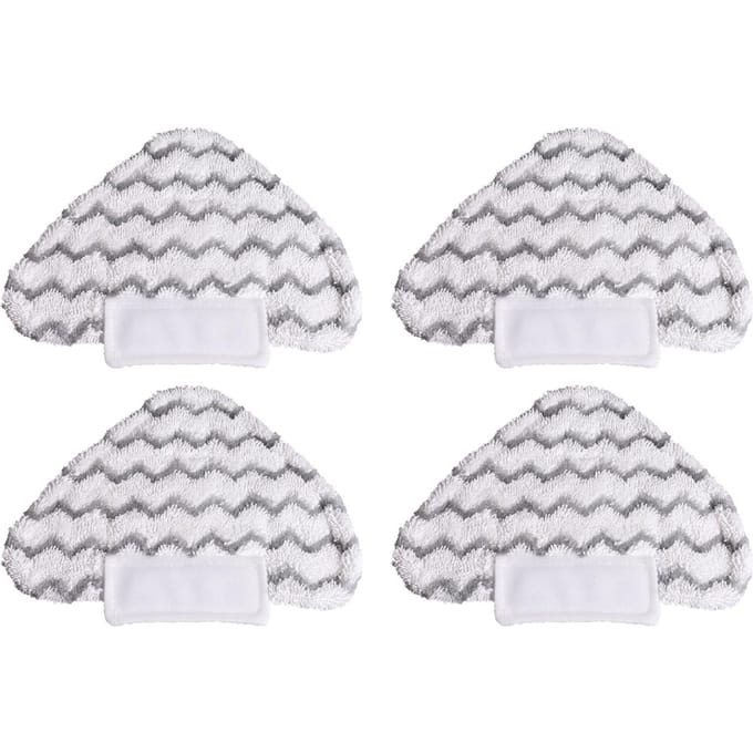 Ensemble de tampons de nettoyage, chiffon de remplacement pour Shark Lift-Away Pro et Genius Steam Pocket Mop 4 pcs Triangle white