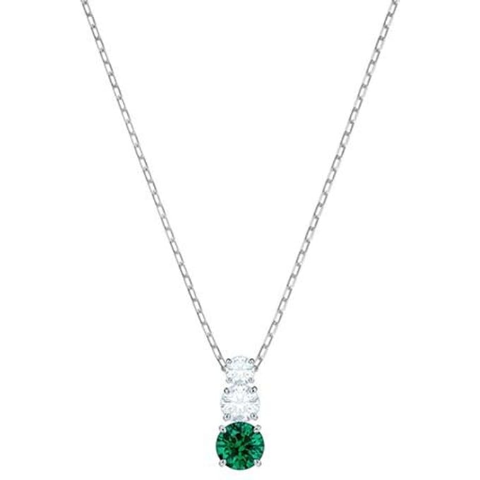 Swarovski Eeuwige Liefde Drie Kristallen Ketting Dameskettingen Groen 5416153 Box (Random Color) white