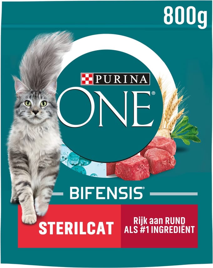 2x Purina ONE Sterilcat - Kattenvoer - Rund & Tarwe - 3kg