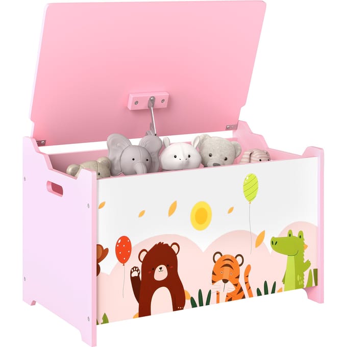 AIYAPLAY - Kinderopbergkist - MDF - 60x37x39cm - Roze