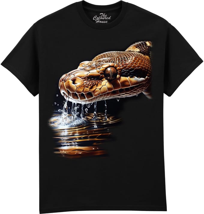 Python In Water The Coloured House T-shirt M