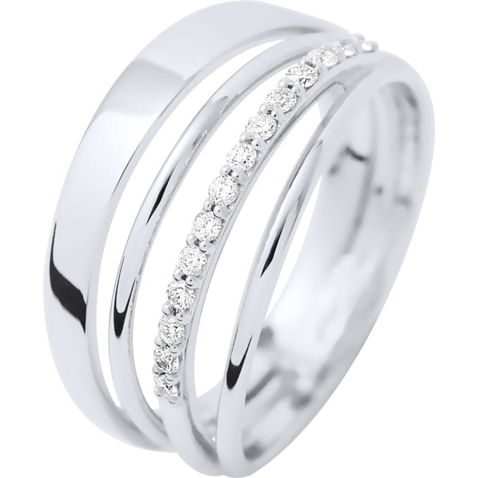 Diamond Ring 0.140 Cts luxe sieraden White Gold