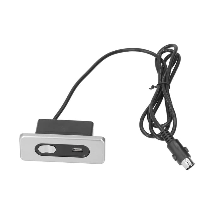 Interrupteur de canapé électrique, interrupteur de fauteuil inclinable manuel avec port de charge USB, contrôleur à boutons pour canapé, 5 broches black