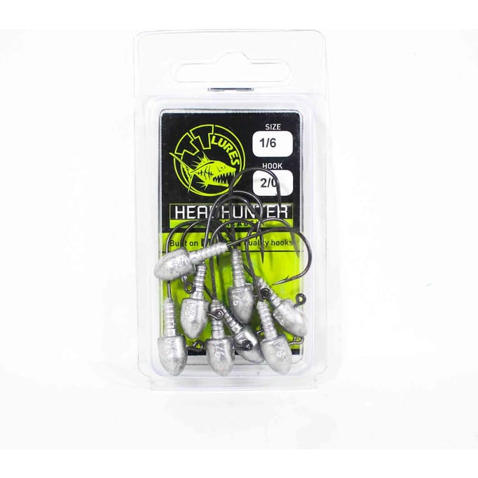 Tackle Tactics TT Head Hunter Jig Head 1/6 oz 2/0 8/verpakking (1159)