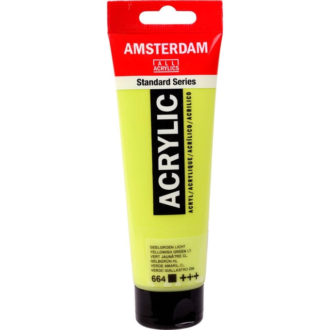 Peinture acrylique - Talens - AMSTERDAM - 120 ml - Vert Jaune Clair - Satiné