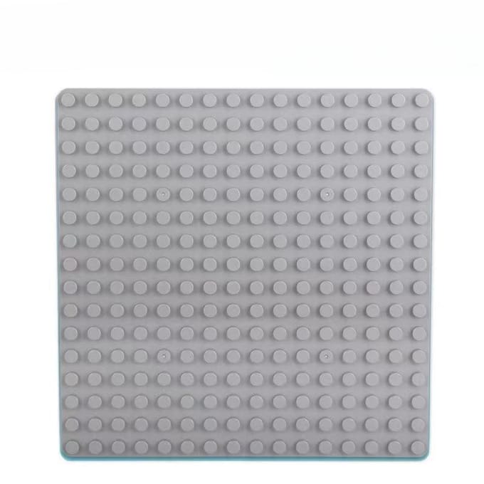 Plaque de base pour grands blocs de construction, compatible avec les murs de blocs de construction de maternelle, puzzle à petites pièces 25*25cm