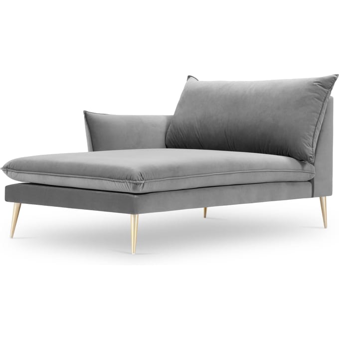 Chaise Longue Elio links velvet | Milo Casa