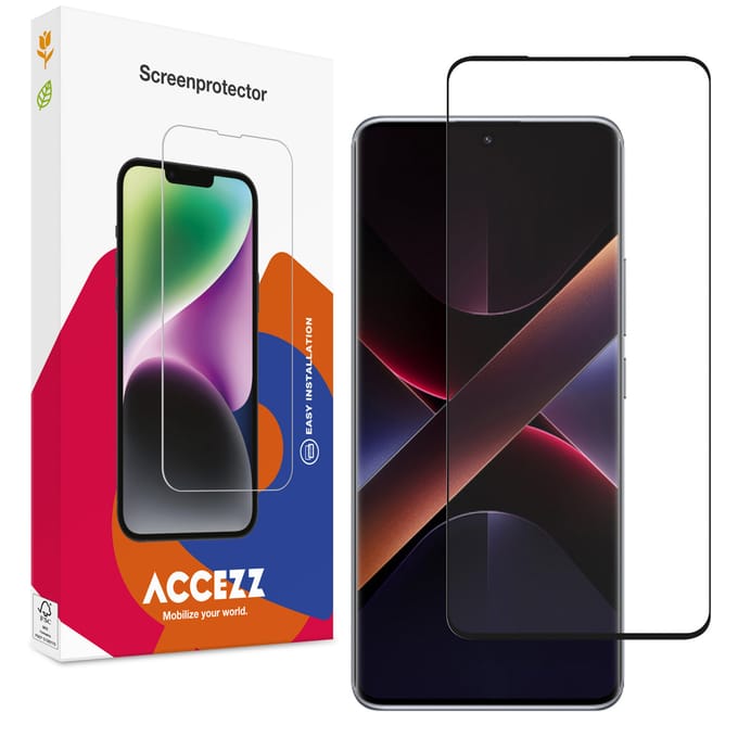 Accezz Screen Protector - Geschikt voor Xiaomi Poco X7 - Gehard Glass Full Cover