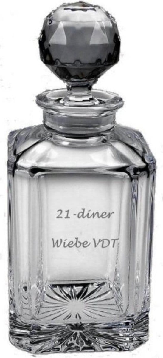 Whiskeykaraf 800 ml met uw eigen tekst of logo
