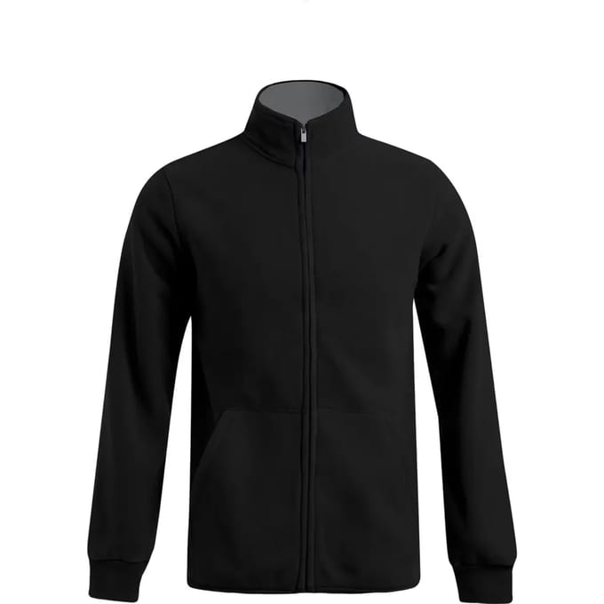 Promodoro Men´s Double Fleece Jacket E7971 - Black/Light Grey (Solid) - L