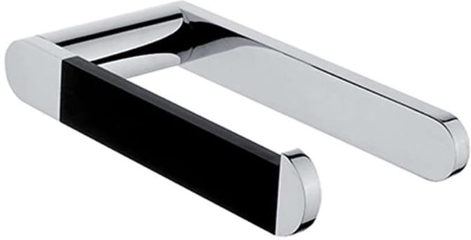 Nimco Nava - Toiletrolhouder, mat zwart/chroom NA 28055M