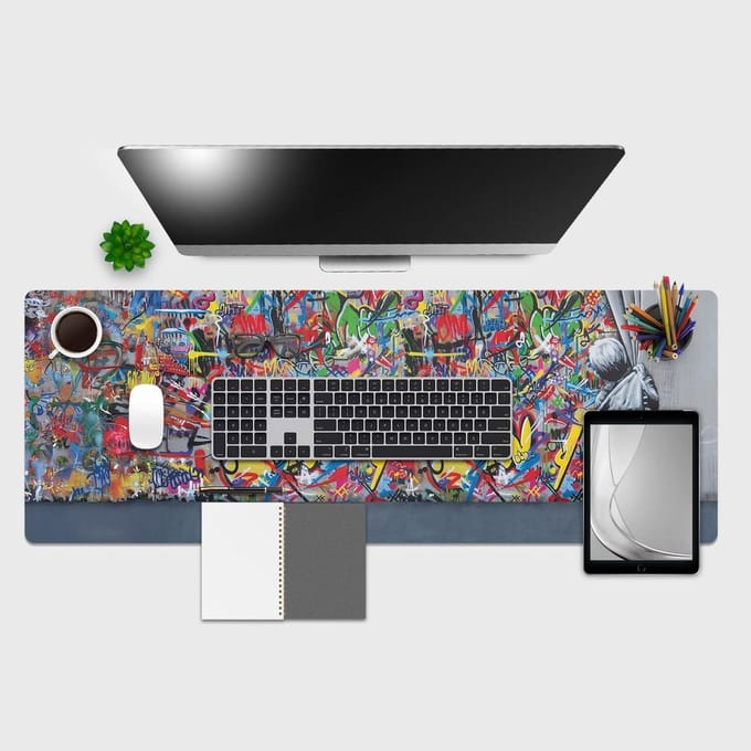 Bureauonderlegger - Beschermmat - Bureau Beschermen - Water- en Hittebestendig - 120x40 cm - Multicolor