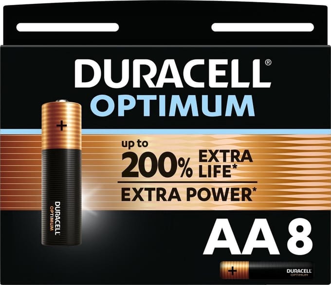 Duracell Optimum Alkaline AA batterijen - 24 stuks Voordeelverpakking
