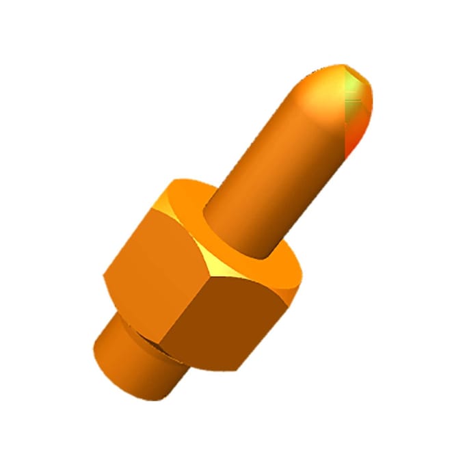AEG scharnierstift, onderaan, 24mm 2210070047