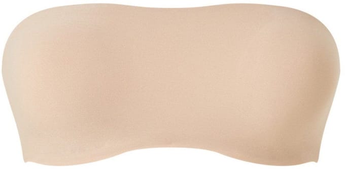 Chantelle - SoftStretch - Voorgevormde bandeau bralette - Strapless - naadloos - onzichtbaar - NUDE