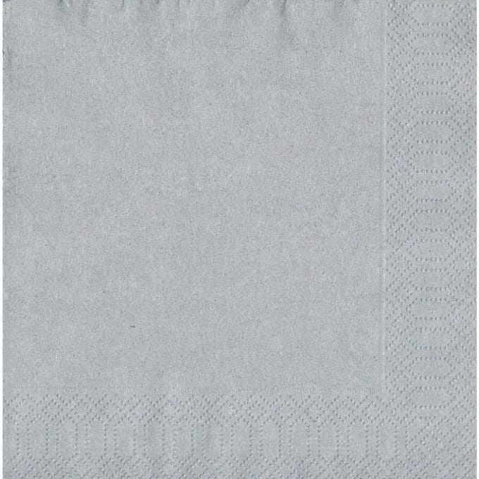 Duni Servetten - 33x33cm - Silver
