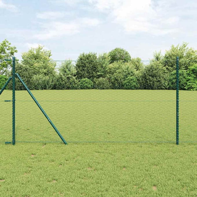 vidaXL - Hexagon - Hek - 1 - x - 100 - m - PVC - Groen