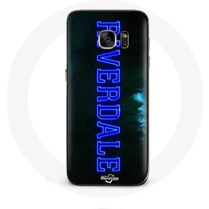 Coque - Riverdale - Galaxy S7 - Logo bleu - Rigide - Protection mixte bleu